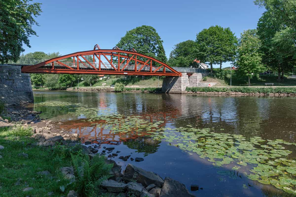 Pyttebron över ån Rönne i Ängelholm