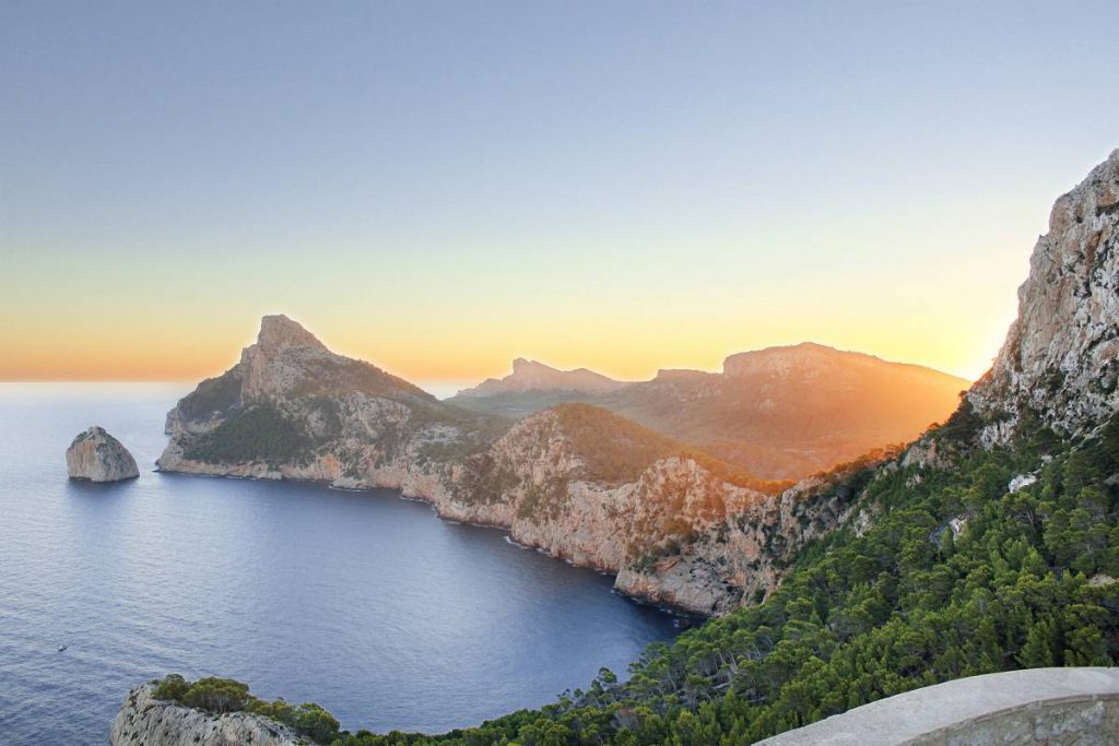 Utsikt över Cap de Formentor, Mallorca