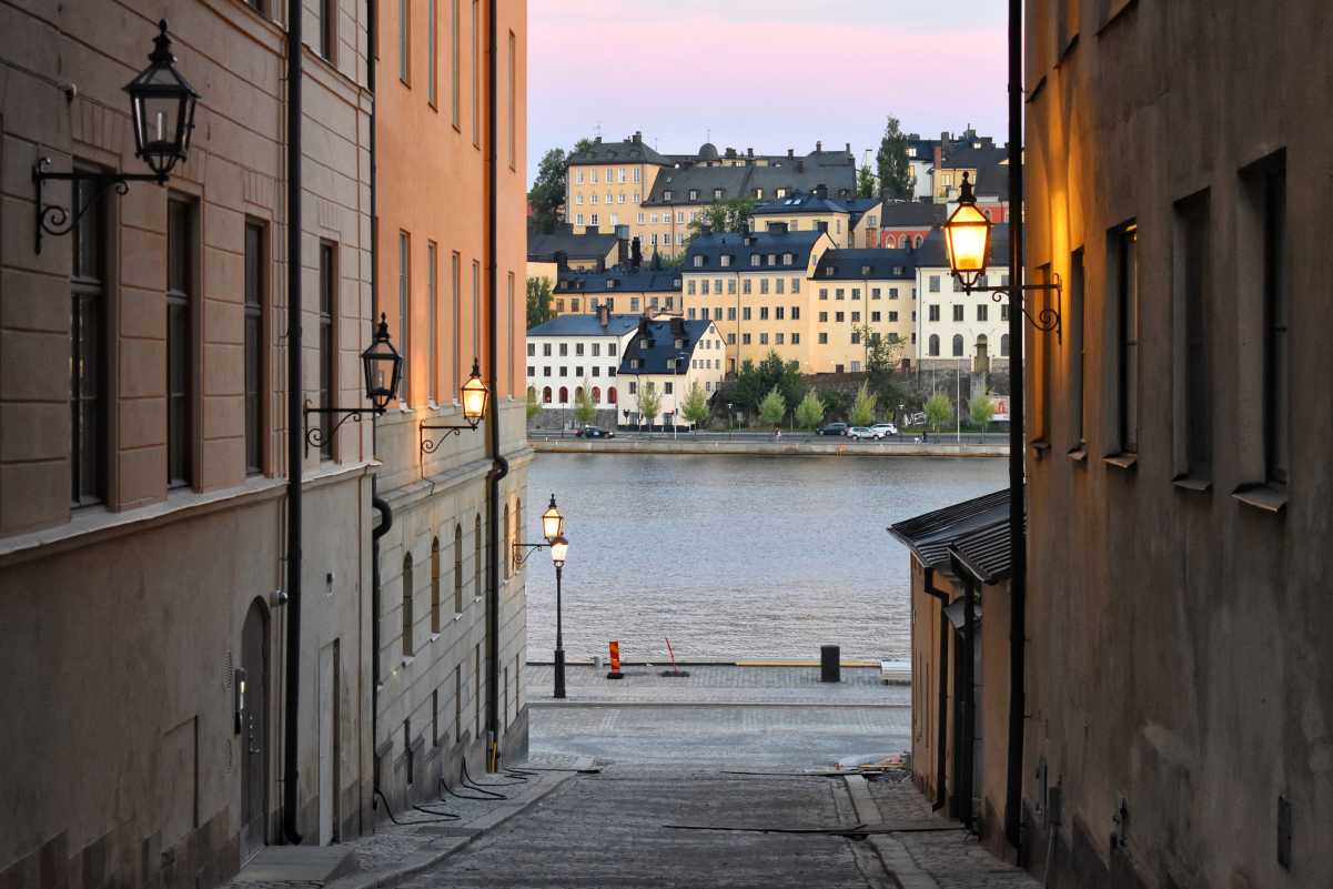 Utsikt över Södermalm från Riddarholmens kyrka