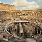Interiör av Colosseum i Rom