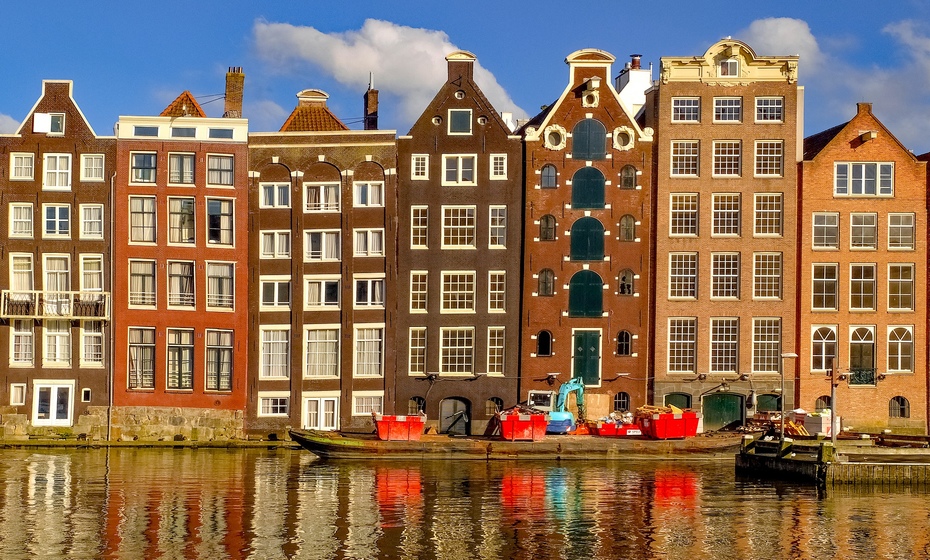 Ikoniska hus i Amsterdam